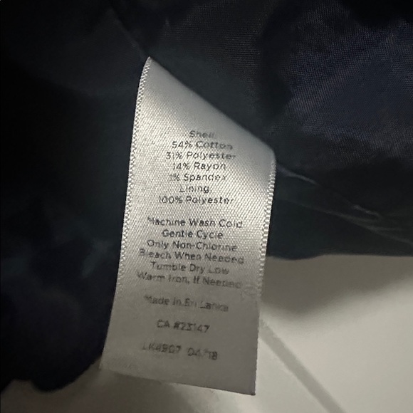 Talbots Aberdeen Knit Blazer size 16W navy blue - Picture 8 of 8